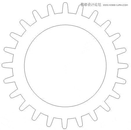 010.CorelDRAW设计立体齿轮讲解-8