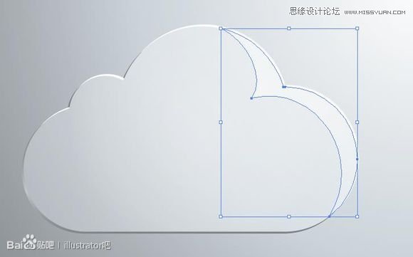 ai绘制图标之白云立体图标-7