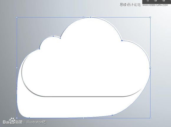 ai绘制图标之白云立体图标-8