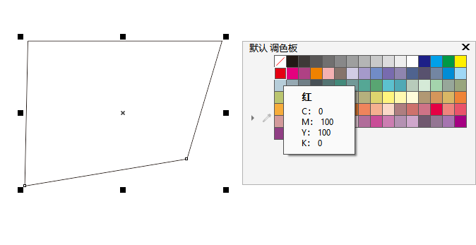 cdr边界闭合但无法填充颜色的解决方法第2步