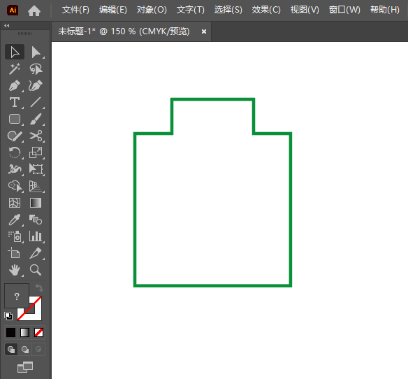 Illustrator2022如何绘制一个盾牌图形第1步