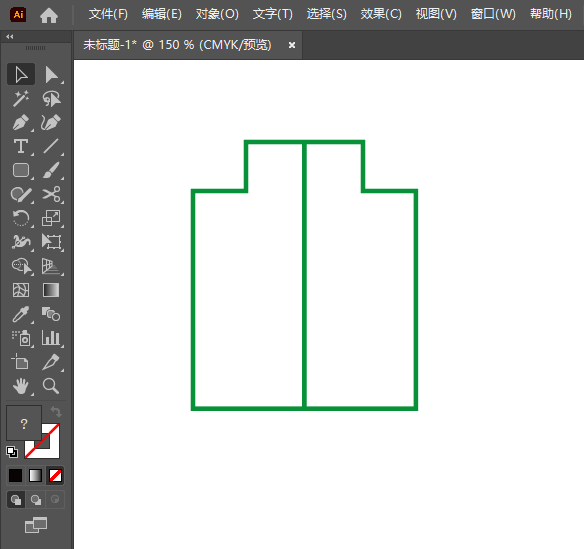 Illustrator2022如何绘制一个盾牌图形第2步