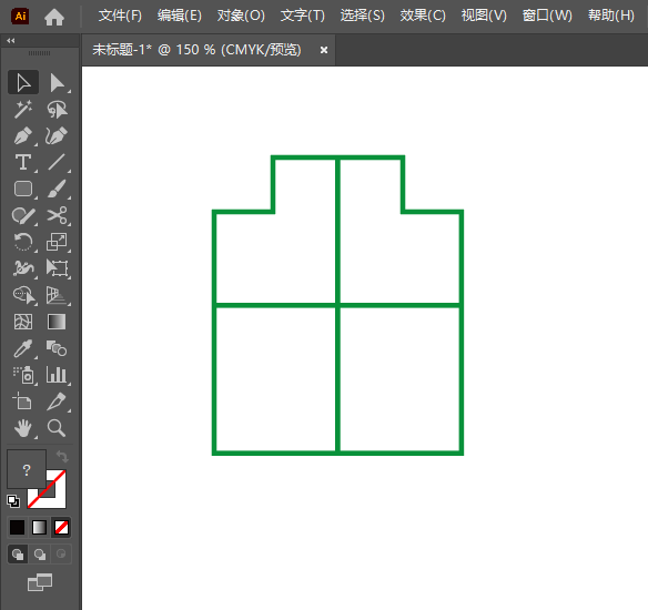 Illustrator2022如何绘制一个盾牌图形第3步