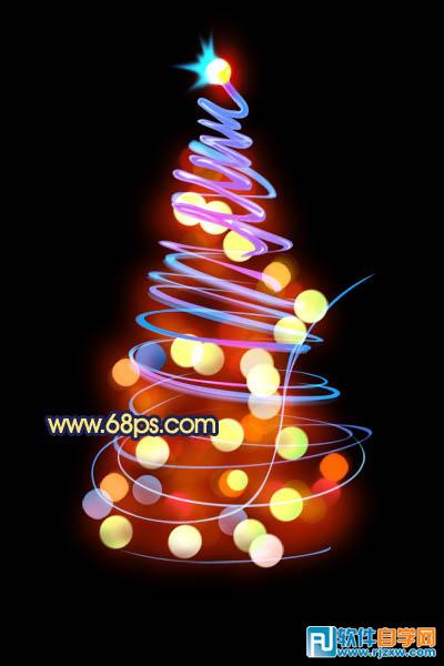 PS制作斑斓的光影圣诞树