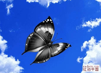 利用滤镜制作漂亮的云彩蝴蝶