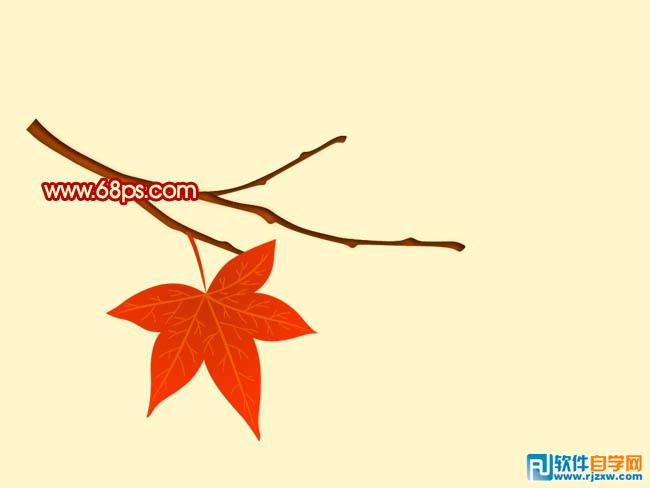 Photoshop制作一张漂亮的秋季树叶壁纸