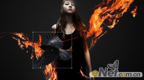 Photoshop打造超酷的火焰美女壁纸