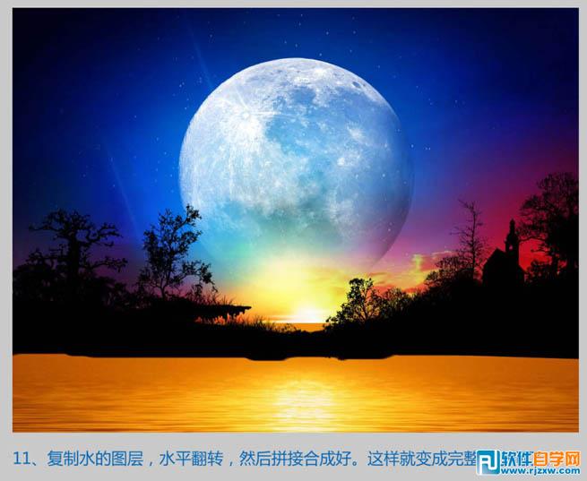 Photoshop制作梦幻的夜精灵壁纸