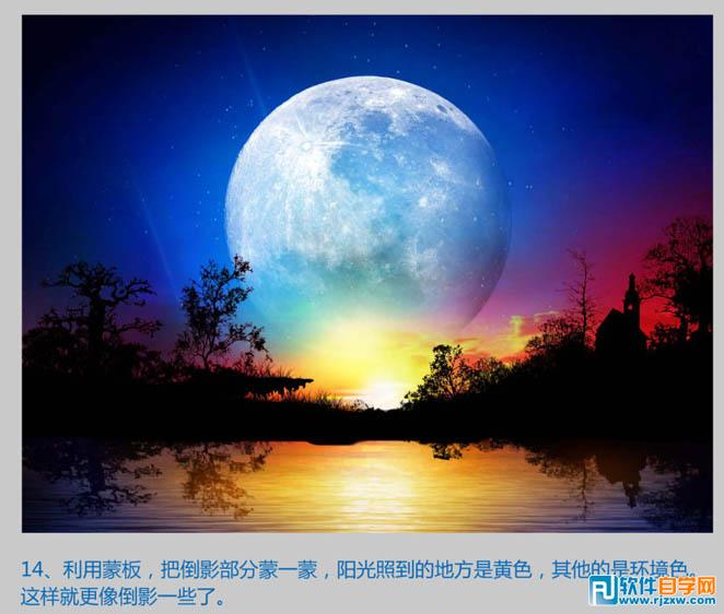 Photoshop制作梦幻的夜精灵壁纸