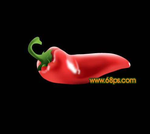 Photoshop制作一个新鲜的红辣椒