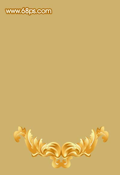 制作一款漂亮的金色花纹相框