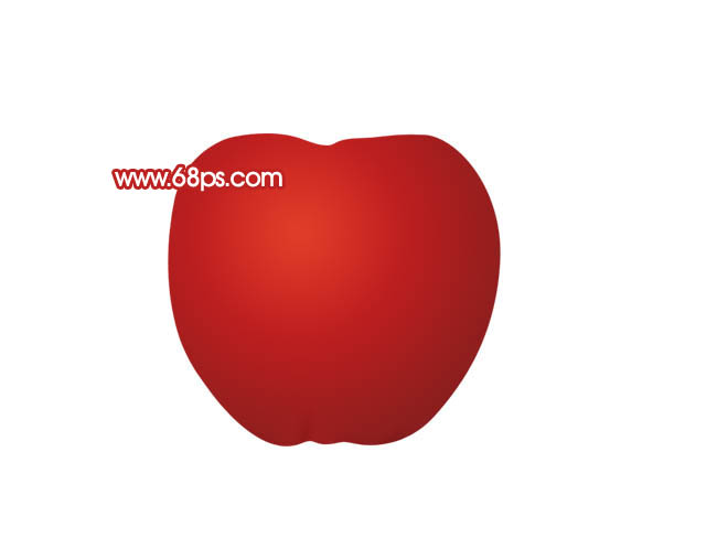 制作一个逼真的红富士苹果