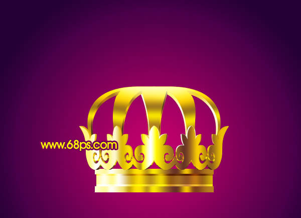 Photoshop制作华丽的金色宝石皇冠