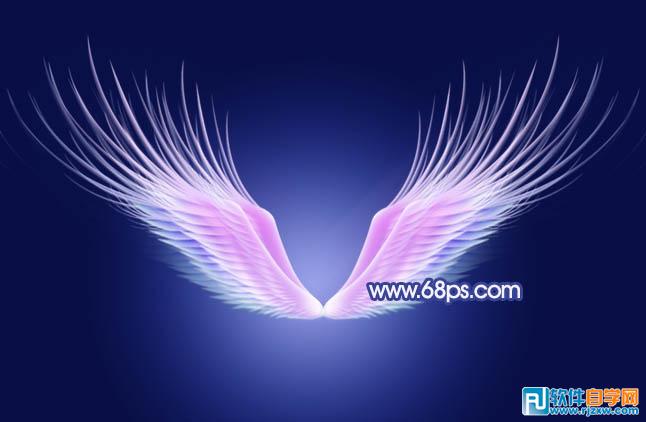 Photoshop打造超梦幻的天使翅膀