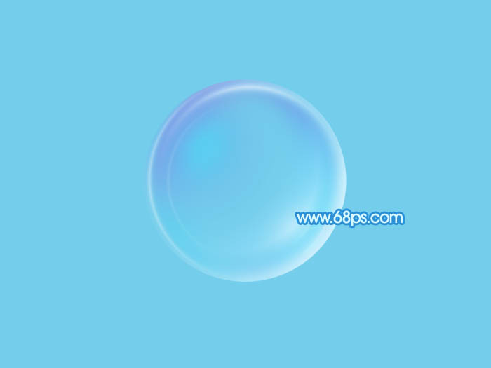 制作漂亮的淡蓝色透明泡泡