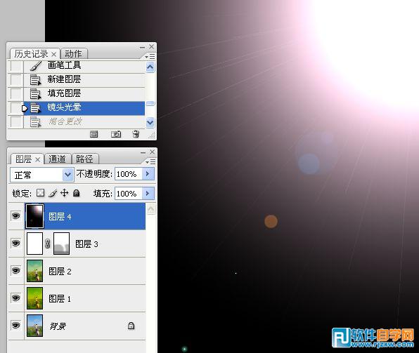Photoshop给草原人物加上漂亮的黄绿色
