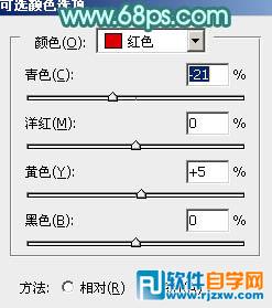 Photoshop给室内人像加上青红蜜糖色