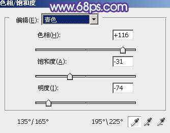 利用通道替换快速给外景图片加上柔和的蓝色调