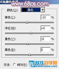 给草地美女加上淡淡的蓝红色