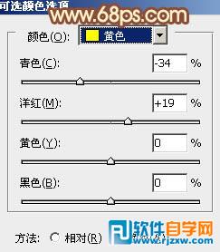 Photoshop调出唯美的淡黄色草地树林人物图片