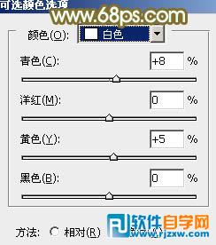Photoshop调出柔美的橙绿色树林婚片教程