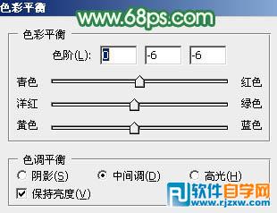 给野草中的人物调出柔和的小清新黄绿色
