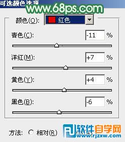 给野草中的人物调出柔和的小清新黄绿色