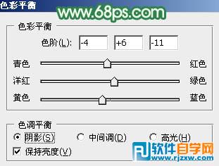 给野草中的人物调出柔和的小清新黄绿色