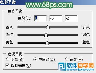 给野草中的人物调出柔和的小清新黄绿色