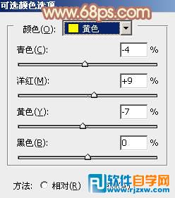 Photoshop给草地上的美女加上柔和的淡调橙褐色