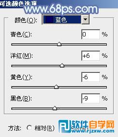 利用通道替换给花草中的美女加上柔美的淡蓝色