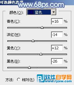 利用通道替换给花草中的美女加上柔美的淡蓝色