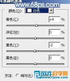 利用通道替换给花草中的美女加上柔美的淡蓝色