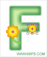 PS制作卡通鲜花文字教程