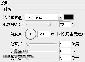 利用图层样式制作光滑的银色金属字