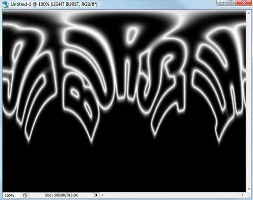  Photoshop打造超酷的放射字效果