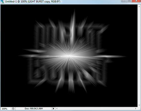  Photoshop打造超酷的放射字效果