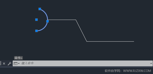 CAD2024绘制乙字管图标的方法第5步