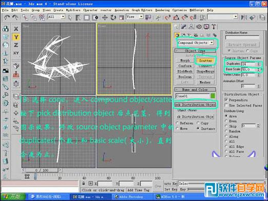 3dmax玫瑰花模型 制作讲解-5