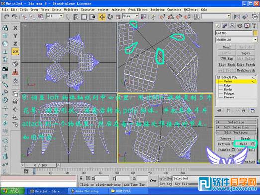 3dmax玫瑰花模型 制作讲解-9