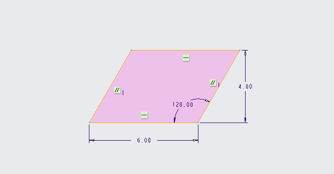 CREO平行四边形如何使用第4步