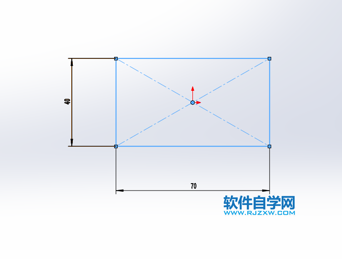 solidworks怎么向两边方向拉伸凸台-3