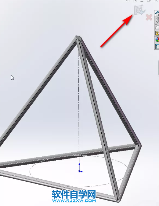 SolidWorks怎么画一个三角钢管第10步