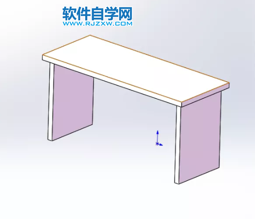 SolidWorks怎么用磁性配合装配桌子第16步