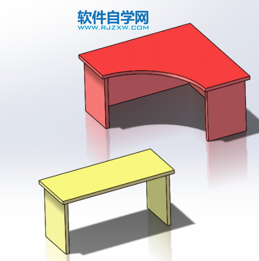 SolidWorks怎么用磁性配合装配桌子第23步