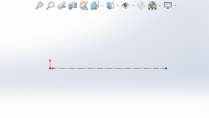 solidworks2024如何绘制长100的水平构造线第9步