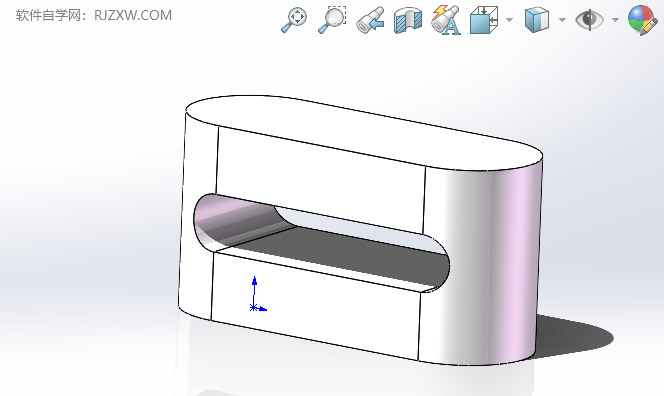 SOLIDWORKS零件图怎么进入左视模式第1步