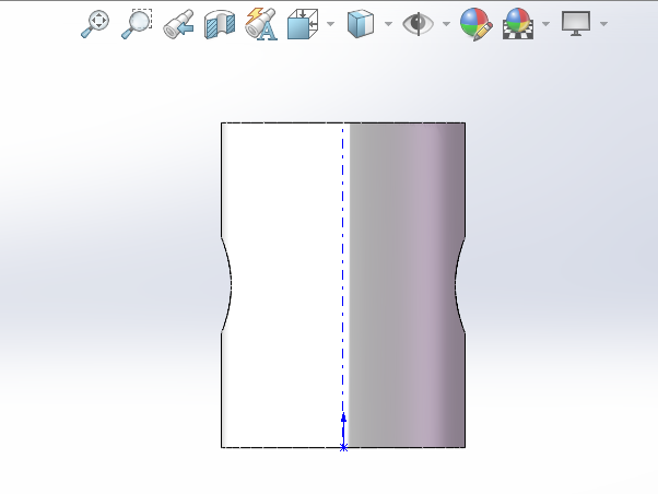 SOLIDWORKS零件图怎么进入左视模式第4步