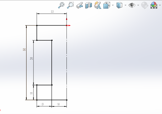 SOLIDWORKS镜向实体如何使用第1步