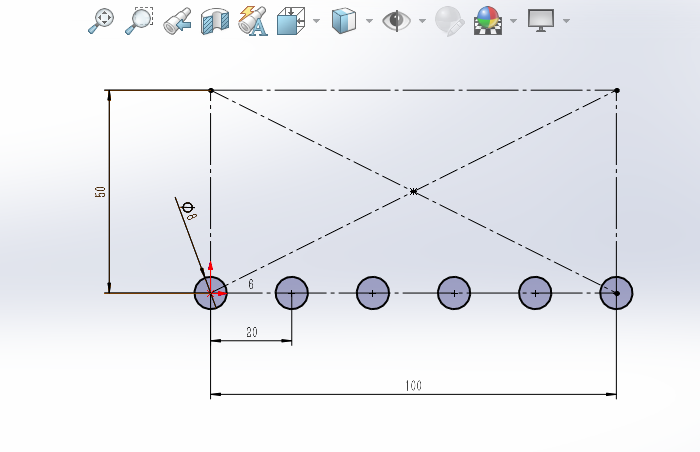 SOLIDWORKS线性草图阵列的方法第6步